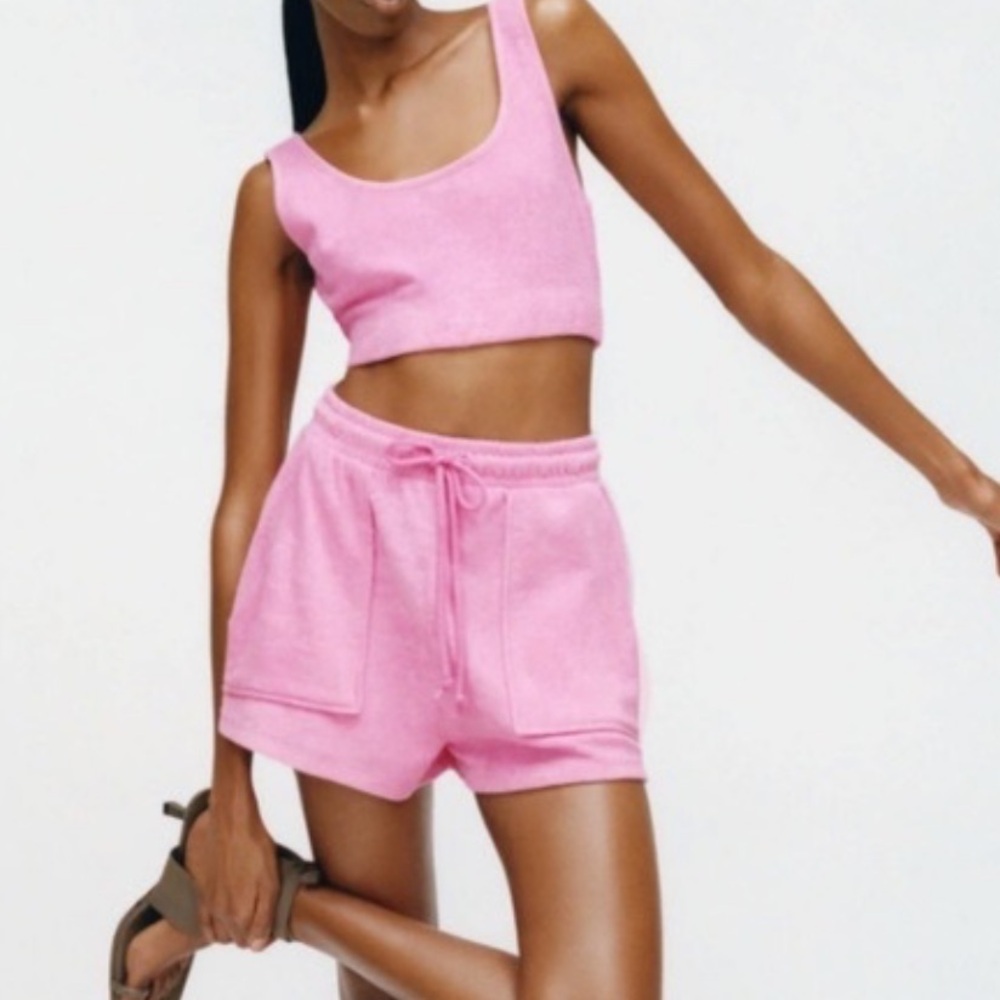 Zara Two Piece Terry Cloth Set